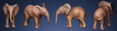 3D мадэль Слон игрушка (STL)